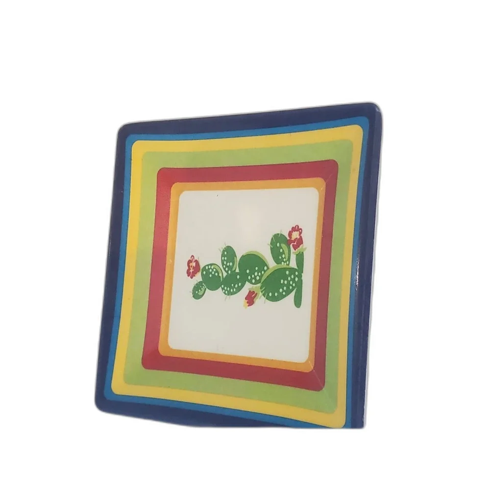2003 Target 'Summer Fiesta' Appetizer plates Melamine Set of 5 Southwest 4